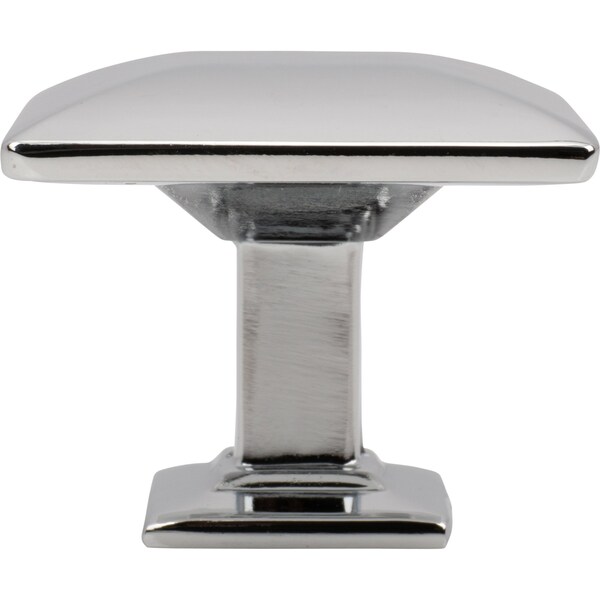 Designperfect 1-3/16 Overall Length Square Cabinet Knob, Polished Chrome, 25PK - DPA25S94KPC