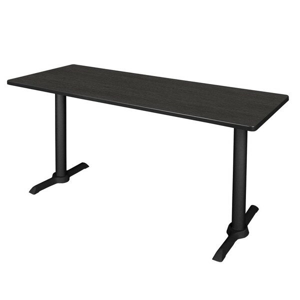 Regency Cain Training Tables, 60 W, 24 L, 29 H, Wood, Metal Top, Ash Grey - MTRCT6024AG