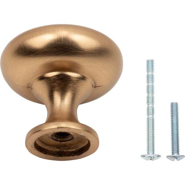 Designperfect 1-3/16 Diameter Round Cabinet Knob, Champagne Bronze/Gold - DPA-R28KCBZ