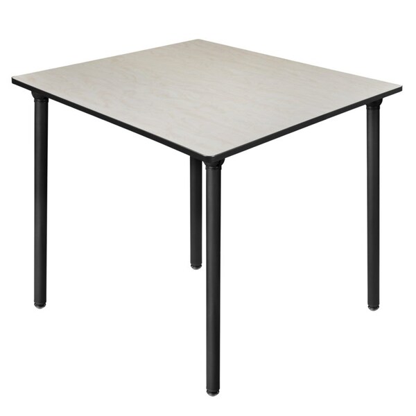 Regency Kee Folding Tables, 48 W, 48 L, 29 H, Wood, Metal Top, Maple - TBF4848PLBK