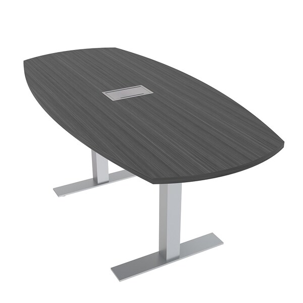 Skutchi Designs 33.5 in W, 69.5 in L, 29 in H, Engineered Wood Top, Grey - HAR-ABOT-34X70-T-ELEC-ASIANNIGHT