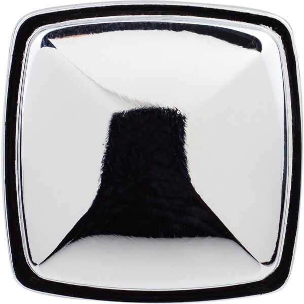 Designperfect 1-3/16 Overall Length Square Cabinet Knob, Polished Chrome - DPA-S77KPC