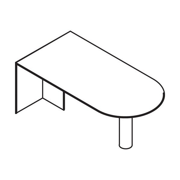 Groupe Lacasse Table, 1 Edge, 72inWx36inDx29-1/2inH, Niagara - LAS71BT3672A