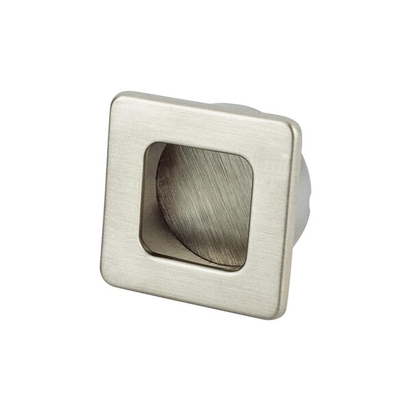 R. Christensen 1.125 in. dia. Stylus Recess Knob with Brushed Nickel - 9333-1BPN-C