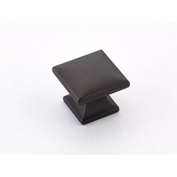 Schaub 1-3/8in Northport Square Cabinet Knob Ancient Bronze Finish - 219-ABZ
