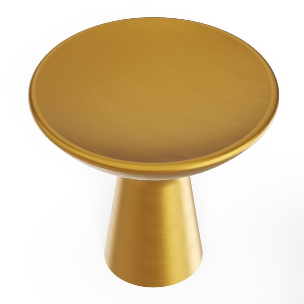 Hickory Hardware Maven Collection Hook Knob 2-5/16 Inch Diameter Brushed Golden Brass Finish - H078782BGB