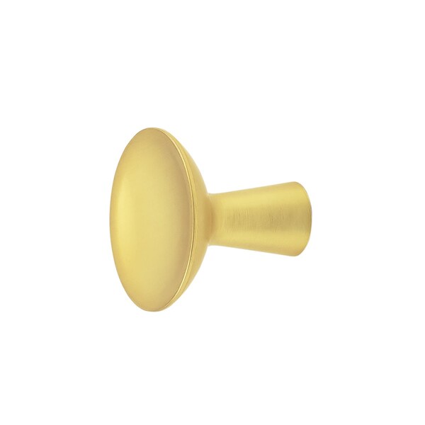 Hickory Hardware Maven Collection Hook Knob 2-5/16 Inch Diameter Brushed Golden Brass Finish - H078782BGB