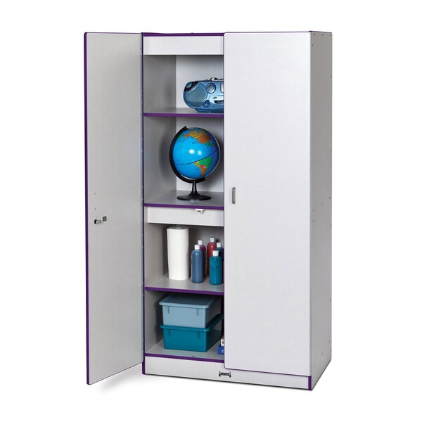Jonti-Craft Rainbow Accents Storage Cabinet, Purple - 5950JC004