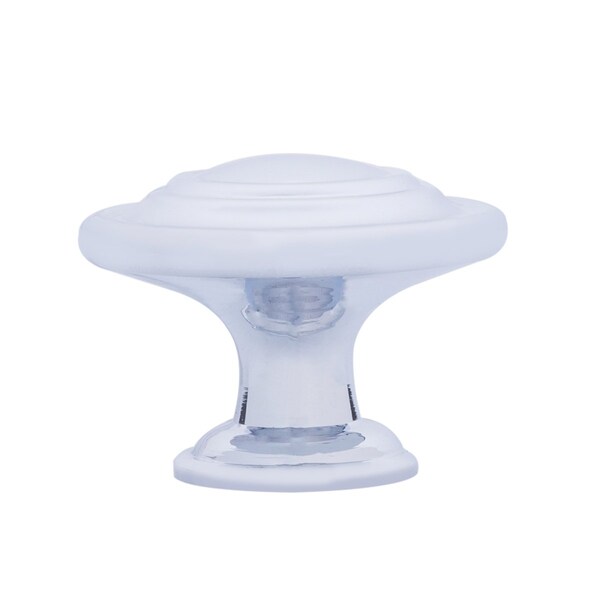 South Main Hardware Traditional Top Ring Cabinet Knob, 1.25" Diameter, Polished Chrome, 25PK - SH3155-PC-25