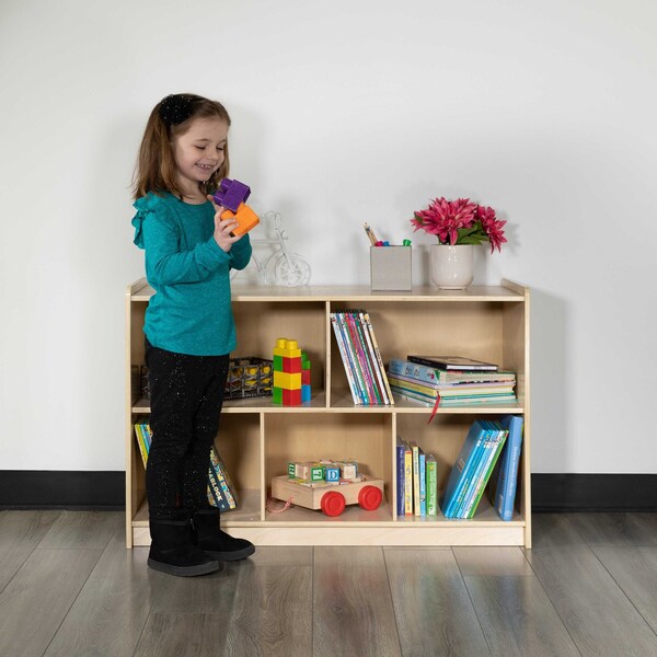 Flash Furniture Wooden 5 Section School Classroom Storage Cabinet - MK-STRG004-GG