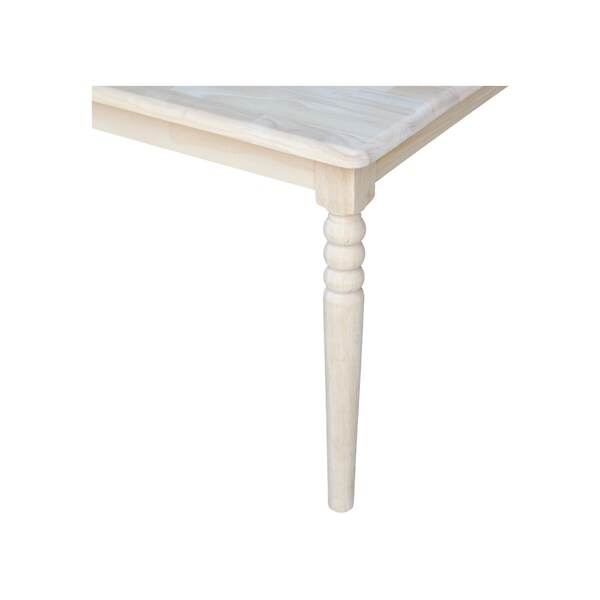 International Concepts Square Square Juvenile Table, 32 in W, 32 in L, 22.25 in H, Wood, Unfinished - JT-3232
