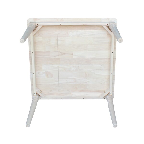 International Concepts Square Square Juvenile Table, 32 in W, 32 in L, 22.25 in H, Wood, Unfinished - JT-3232