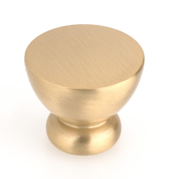 Richelieu 1 1/4 in (32 mm) Brushed Gold Contemporary Cabinet Knob - 798632165