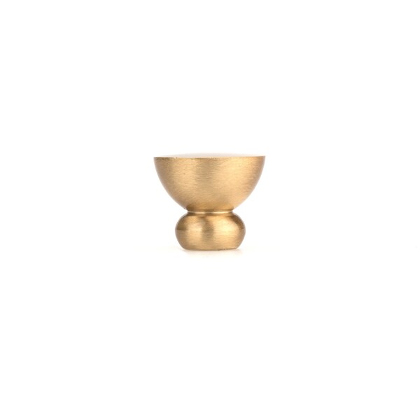 Richelieu 1 1/4 in (32 mm) Brushed Gold Contemporary Cabinet Knob - 798632165