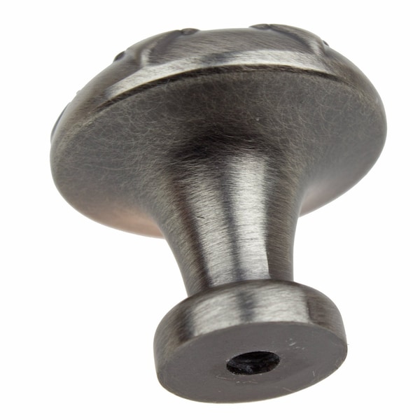 Gliderite Hardware 1-1/8 in. Transitional Round Snowflake Cabinet knob - 87420-P, 10PK - 87420-P-10