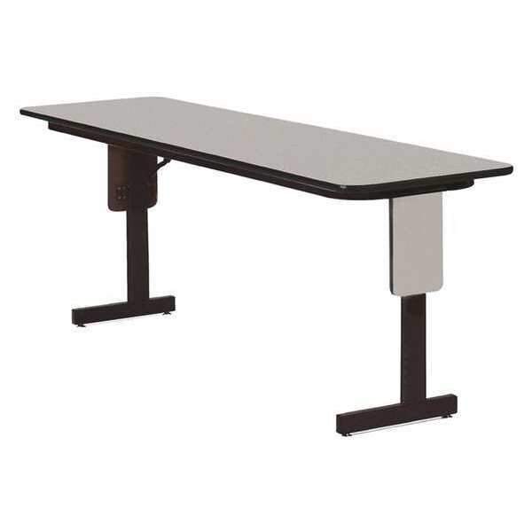 Correll Rectangle Panel Leg Folding Seminar Training Table, 24" W, 60" L, 29" H, High Pressure Laminate Top - SP2460PX-15