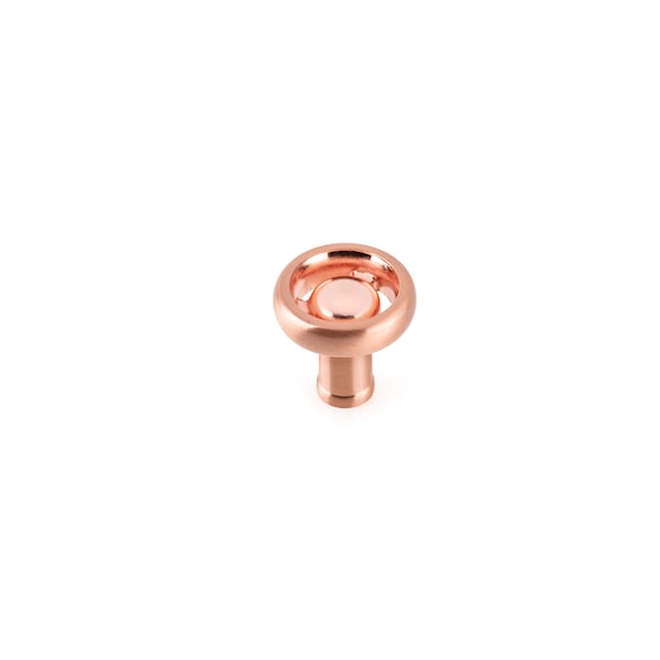 Richelieu 1 13/32 in (36 mm) Rose Gold Eclectic Cabinet Knob - BP220936192