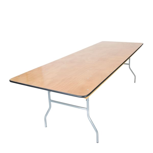 Atlas Commercial Products Titan Series Wood Folding Table, 6 ft x 40 Banquet, Vinyl Edge - WFT5-4072