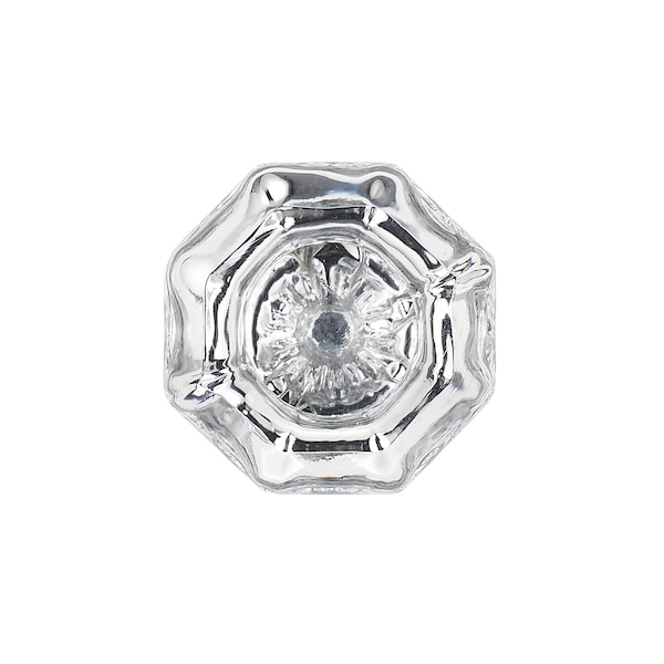 Richelieu 1 5/16 in (33 mm) Clear, Chrome Eclectic Cabinet Knob - 1007414011