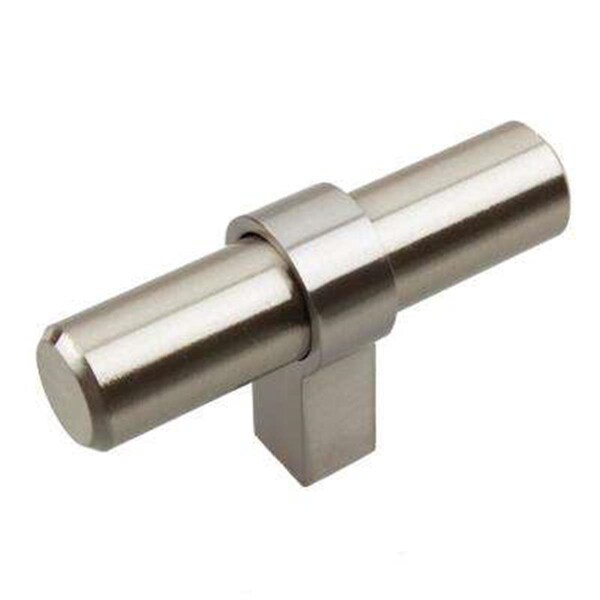 Grilltown 2 in. Steel T-Bar Knob, Satin Brass - GR3194439