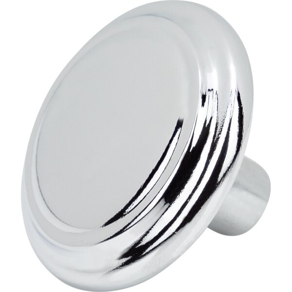 Designperfect 1-1/4 Diameter Round Cabinet Knob, Polished Chrome, 25PK - DPA25R92KPC
