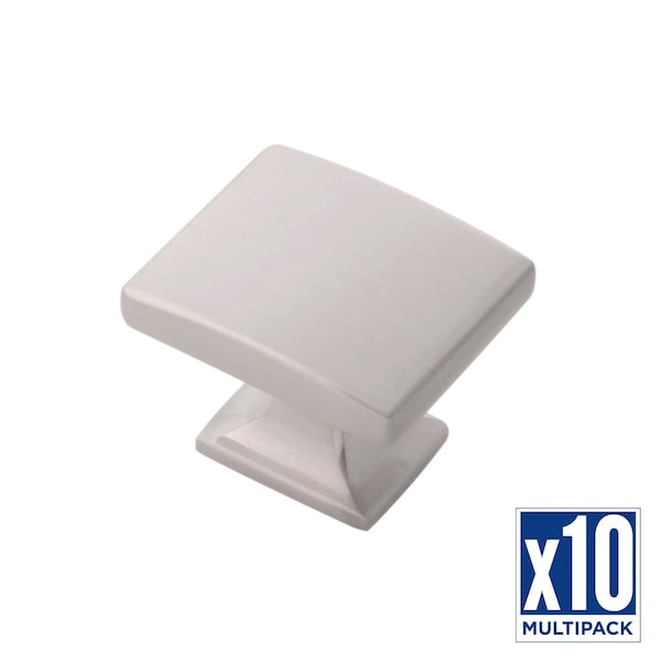 Hickory Hardware Knob 1-7/16 Inch X 1-1/4 Inch, 10PK - H076699-SN-10B