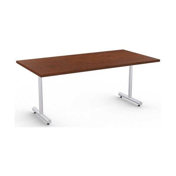 Special-T Table, Metallic Sand Base, 30inWx72inLx29inH, Mahogany - SCTKING3072SMG