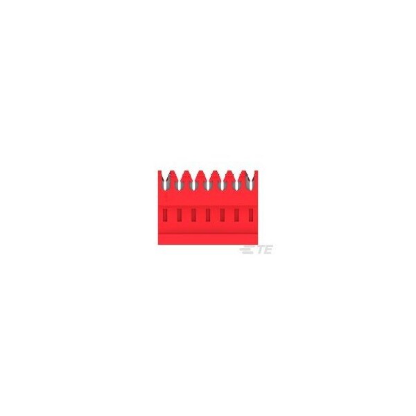 Te Connectivity Headers & Wire Housings Feed Thru W/O Tab 7P Red Tin 22 Awg - 3-640620-7