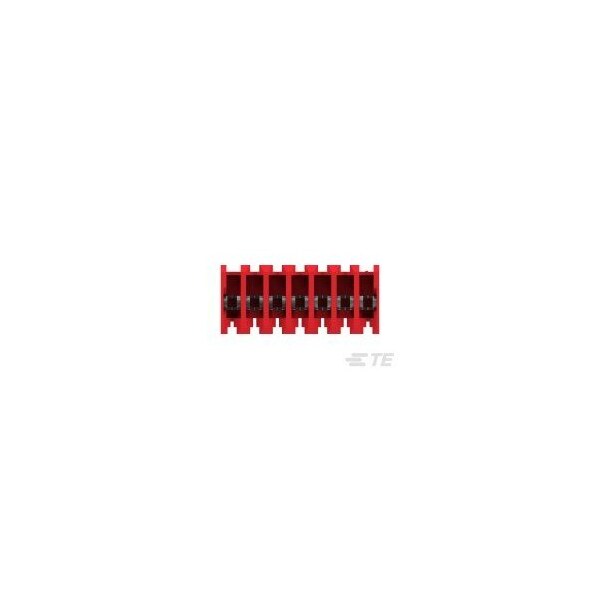 Te Connectivity Headers & Wire Housings Feed Thru W/O Tab 7P Red Tin 22 Awg - 3-640620-7