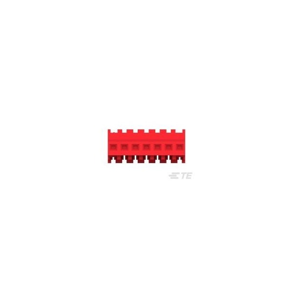 Te Connectivity Headers & Wire Housings Feed Thru W/O Tab 7P Red Tin 22 Awg - 3-640620-7