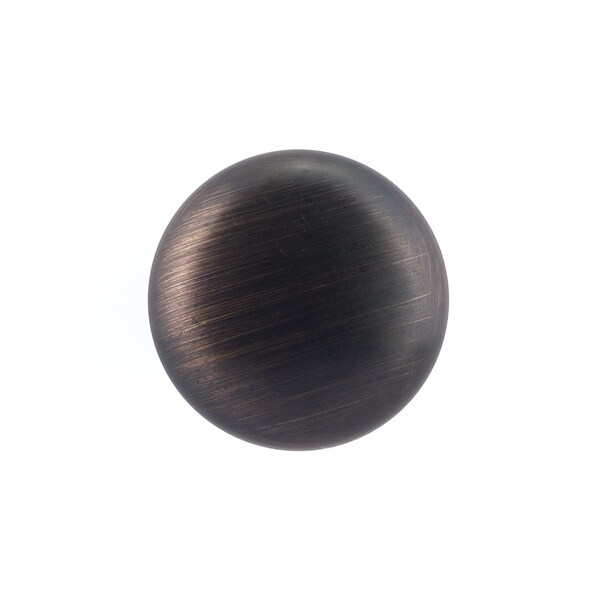 Richelieu 1 1/4 in (32 mm) Brushed Oil-Rubbed Bronze Traditional Brass Cabinet Knob - BP3923BORB