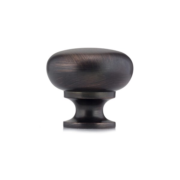 Richelieu 1 1/4 in (32 mm) Brushed Oil-Rubbed Bronze Traditional Brass Cabinet Knob - BP3923BORB