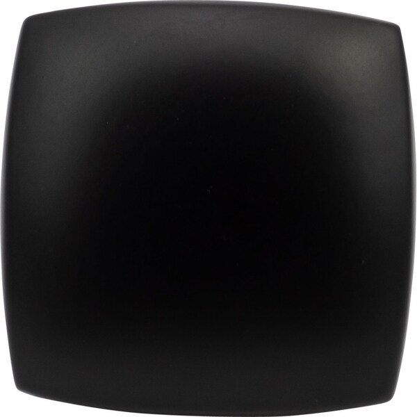 Designperfect 1-3/16 Overall Length Square Cabinet Knob, Matte/Flat Black, 25PK - DPA25S83KBLK