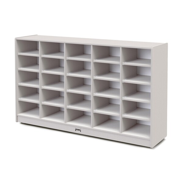 Jonti-Craft Rainbow Accents 25 Tub Mobile Storage, without Tubs, Gray - 4025JCWW000