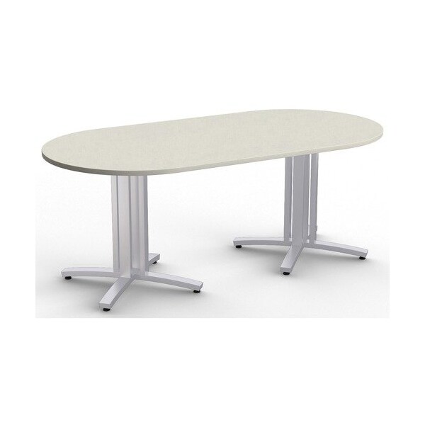Special-T Table, Racetrack, 42inWx84inLx29inH, Crisp Linen - SCTS4XCTR4284CL
