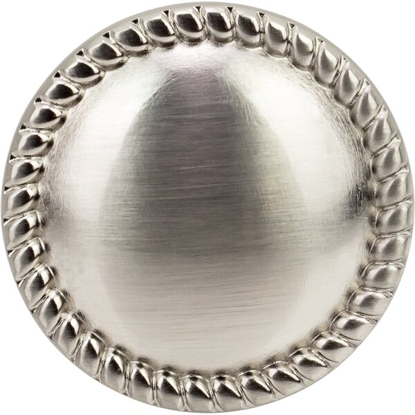 Designperfect 1-1/4 Diameter Round Cabinet Knob, Brushed Satin Nickel - DPA-R11KSNB