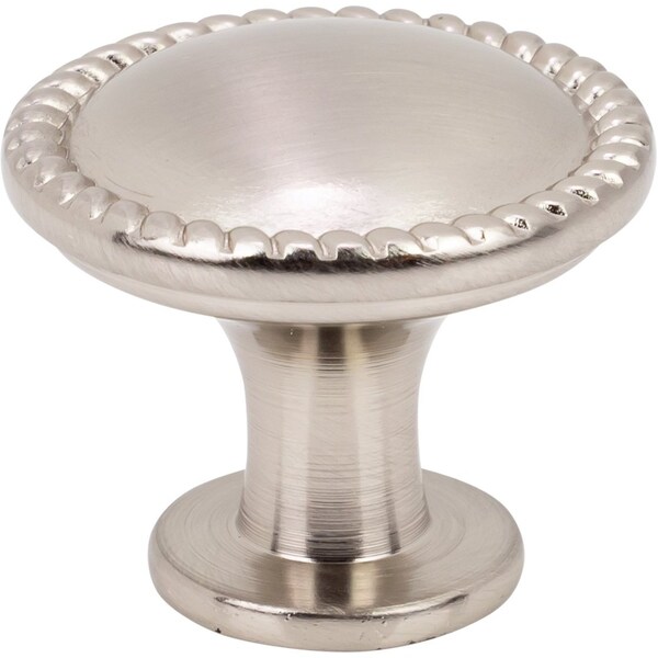 Designperfect 1-1/4 Diameter Round Cabinet Knob, Brushed Satin Nickel - DPA-R11KSNB
