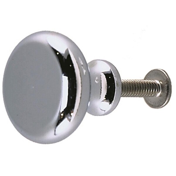 Superjock 0925DP0CHR 1 in. Marine Cabinet Door Knob, Chrome - SU410840