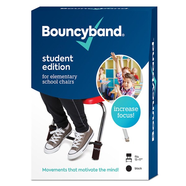 Bouncybands Bouncyband for Chairs, Black, PK2 - BBC-BK
