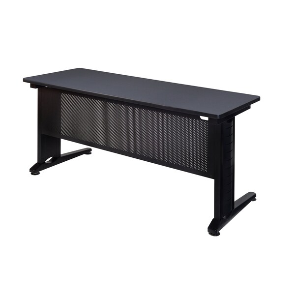 Fusion Rectangle Tables > Training Tables > Fusion Training Tables, 60 W, 24 L, 29 H, Wood|Metal Top, Grey - MFTT6024GY