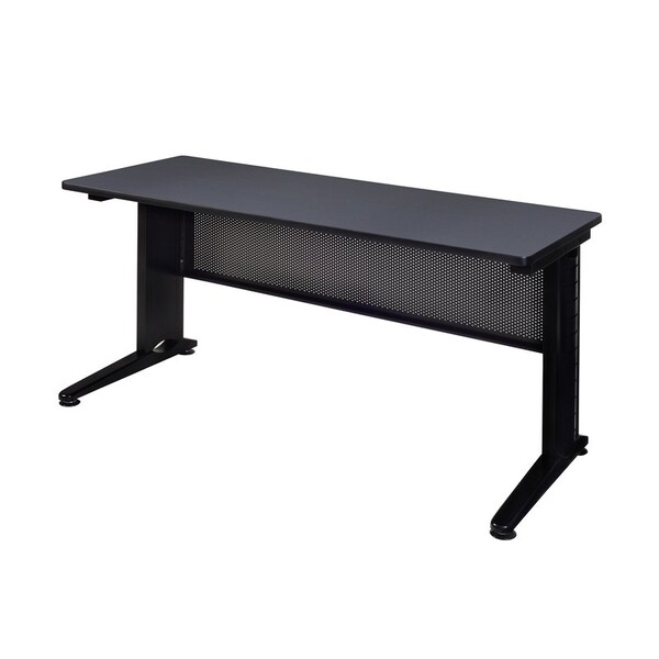 Fusion Rectangle Tables > Training Tables > Fusion Training Tables, 60 W, 24 L, 29 H, Wood|Metal Top, Grey - MFTT6024GY