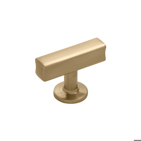 Hickory Hardware Woodward Collection T-Knob 1-15/16 Inch x 15/16 Inch Champagne Bronze Finish - H077878CBZ