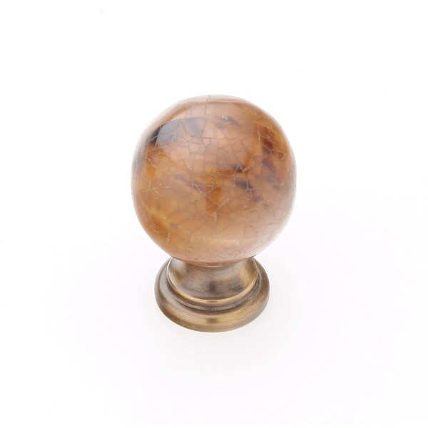 Schaub 1-1/4in Symphony Cabinet Knob Tiger Penshell Estate Dover Finish - 857-PEN-ED
