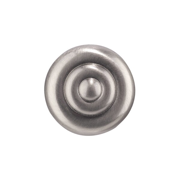 Richelieu 1 1/4 in (32 mm) Brushed Nickel Traditional Metal Cabinet Knob - BP2391132195