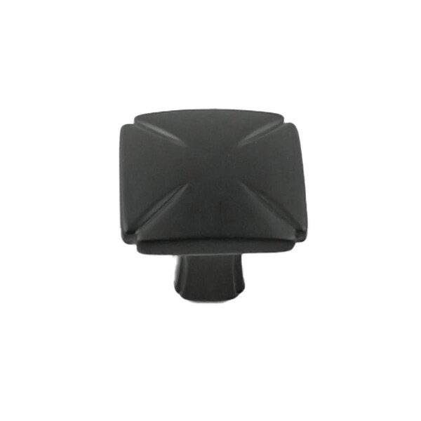 Belwith Products Belwith 1.18 in. Square Knob, Matte Black - BWP3230 MB
