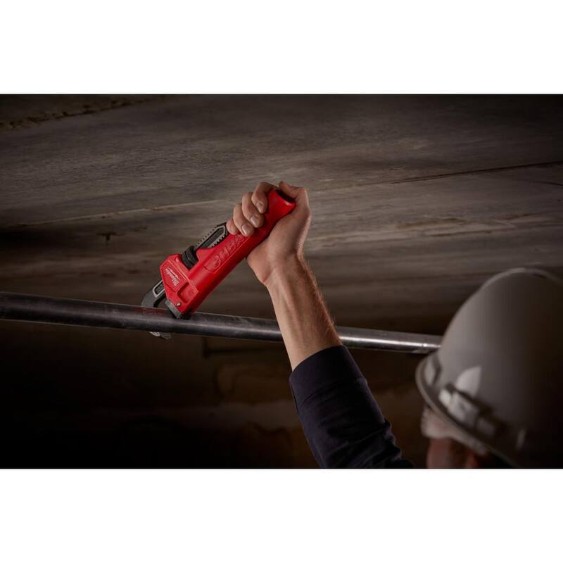 Milwaukee Cheater Pipe Wrench with 14 in. Steel Pipe Wrench - 48-22-7314-48-22-7114