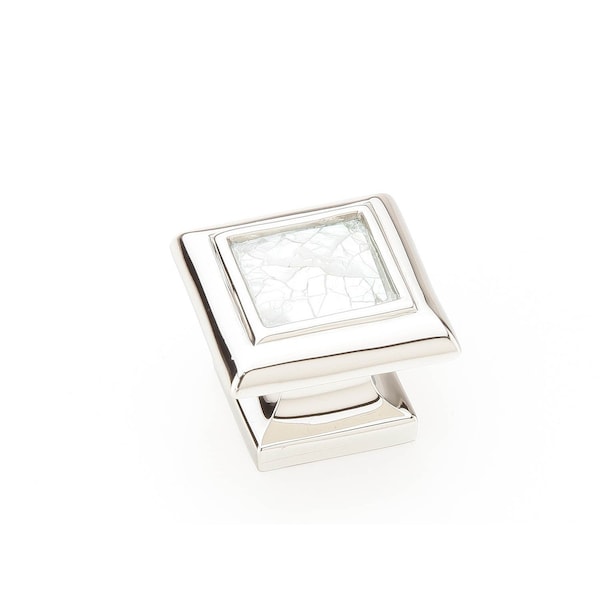 Schaub 1-3/8in Symphony Cabinet Knob Mother of Pearl Polished Nickel Finish - 818-MOP-PN