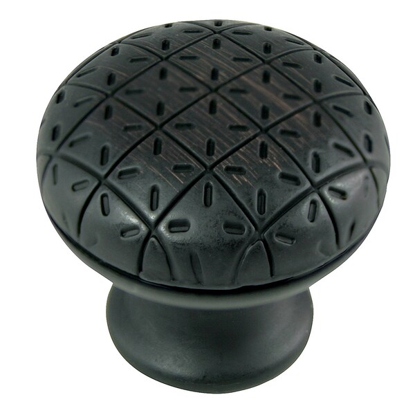 Mng 1 1/4" Round Pillow Knob, Oil Rubbed Bronze - 13813