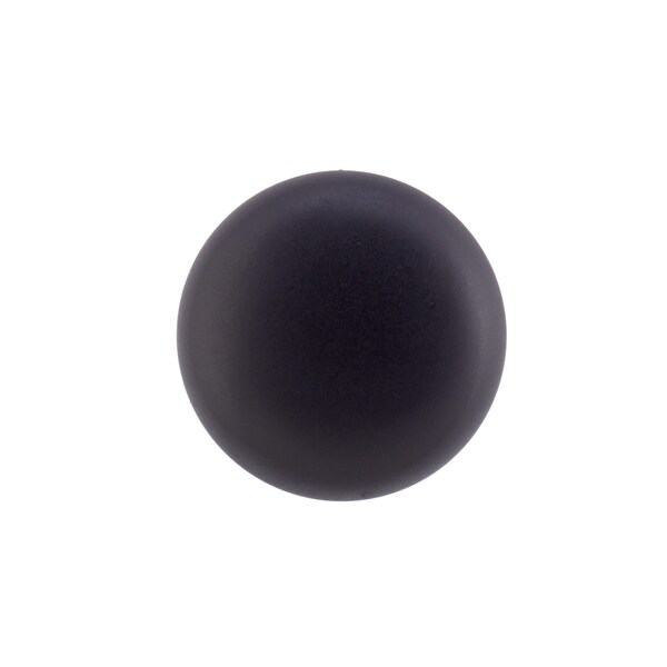 Richelieu 1 1/4 in (32 mm) Matte Black Traditional Brass Cabinet Knob - BP3923900