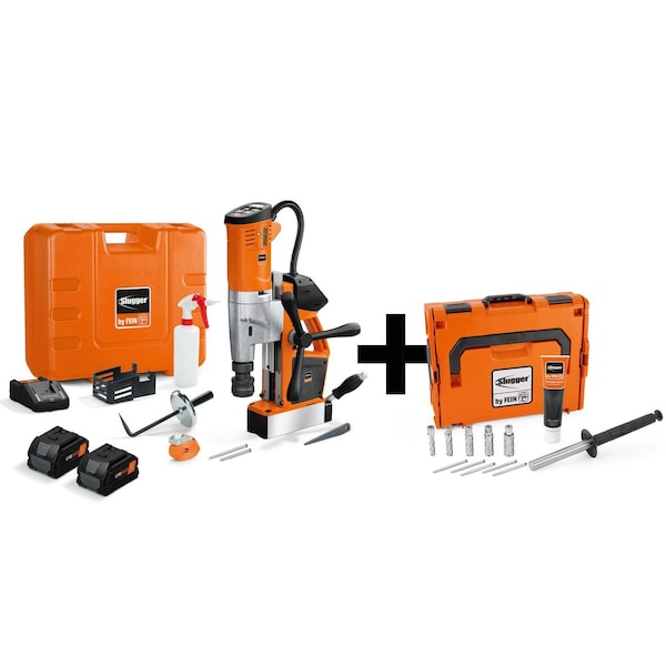 Fein Sluggger 18 V AS Special Kit Cordless Universal magnetic base drill up to 1-3/8in - AJMU137 PMQW SPECIAL AS